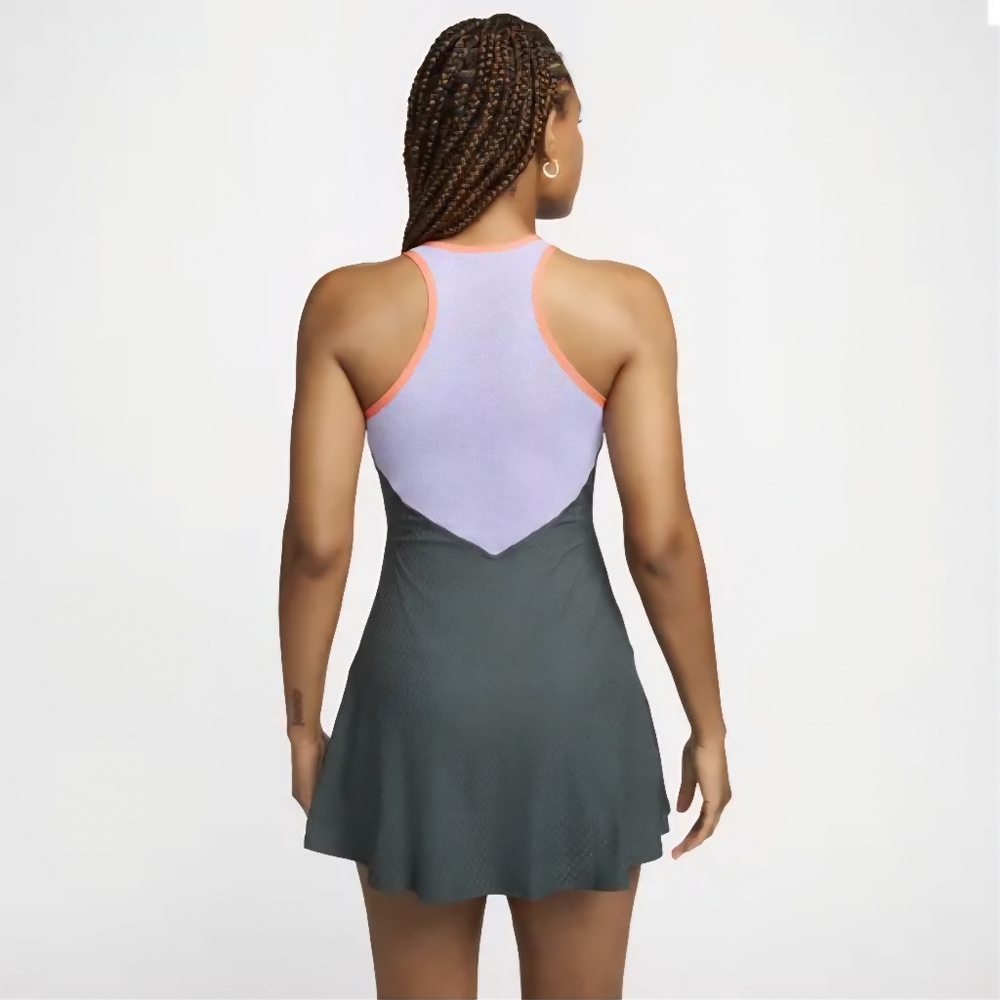 Nike Slam mesh-paneled Dri-FIT Tennis Dress Women Size Medium-tall - Picture 2 of 13
